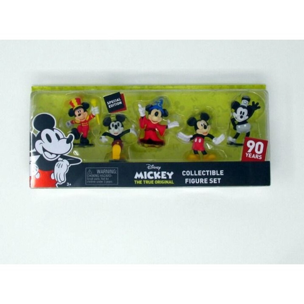 Disney Mickey Mouse Figurine Set The True Original 90 Years Special Edition